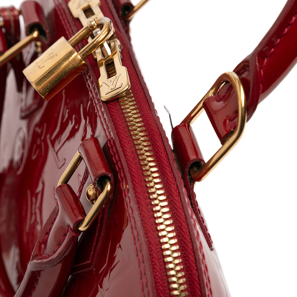 Pre-Loved Louis Vuitton Monogram Vernis Alma BB - Picture 9 of 11